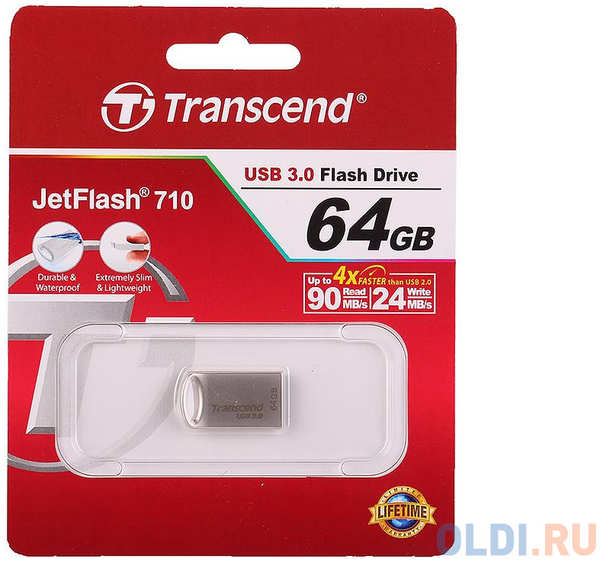 Внешний накопитель 64GB USB Drive <USB 3.0 Transcend 710 (TS64GJF710S) 434650861