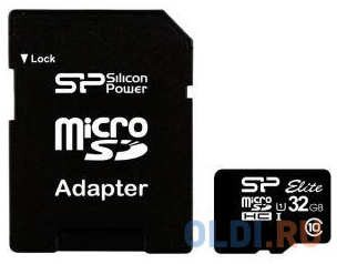 Карта памяти MicroSDHC 32GB Silicon Power Elite UHS-I U1 + SD Adapter (SP032GBSTHBU1V10-SP) 434674539