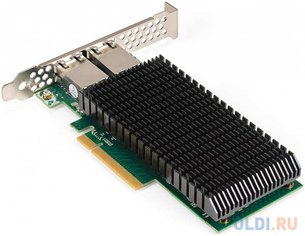 Сетевой адаптер ExeGate EXE-X540-T2 (PCI-E x8 v3.0, порты 2xRJ45 (медные), 10Gb/s (10/5/2.5/1Gb/s, 100Mb/s), Server NIC Intel Chipset X540-AT2) 4346840272