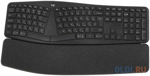 Клавиатура Logitech K860 ERGO механическая USB беспроводная BT Multimedia Ergo (подставка для запястий) (920-010352)