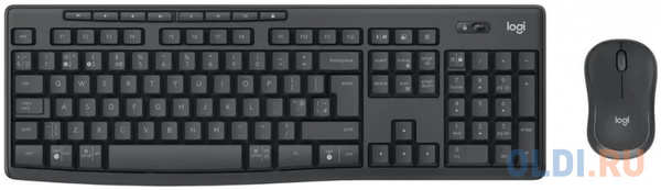 Клавиатура + мышь Logitech MK370 Combo for Business клав:черный мышь:черный/черный USB беспроводная Multimedia (920-012077) 4346840758