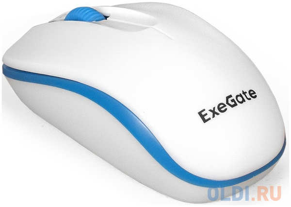 Беспроводная мышь ExeGate Professional Standard SR-9055W (радиоканал 2,4 ГГц, USB, оптическая, 1200dpi, 3D, 3 кнопки и колесо прокрутки, белая, Color 4346843817