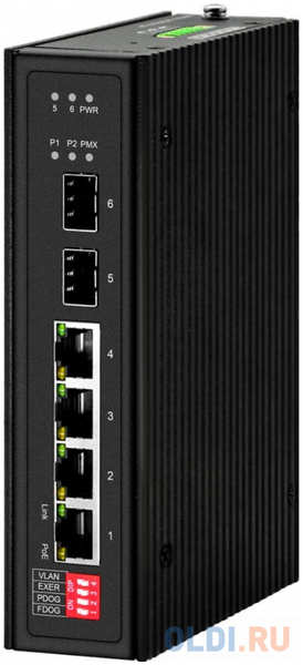 NST Промышленный PoE коммутатор Gigabit Ethernet на 4GE PoE + 2 GE SFP порта. Порты: 1 x GE (10/100/1000Base-T) с PoE BT (до 90W) + 3 x GE (10/100/1000Bas 4346843969