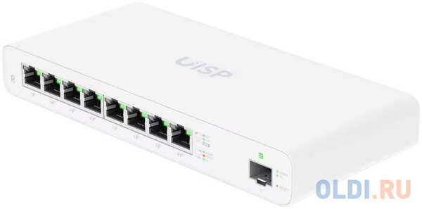 Ubiquiti UISP Router 2 ядра (880 МГц), 8х 1G RJ45, 1х SFP, раздача PoE 110 Вт 4346844243