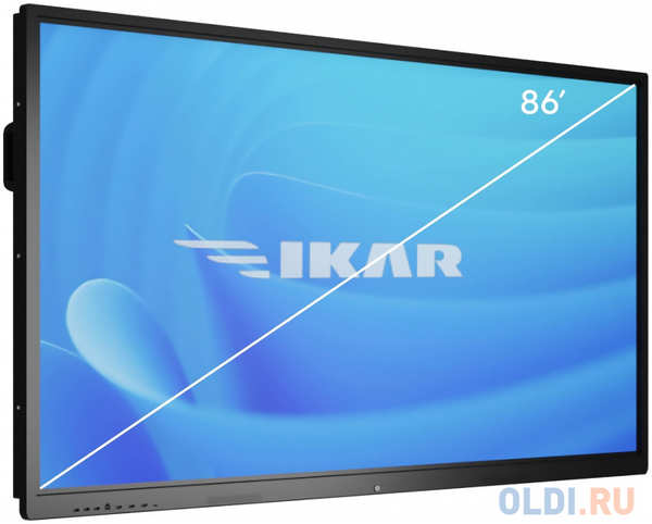 Панель Ikar 86 ИП 86-214-410 IPS LED 8ms 16:9 DVI HDMI M/M матовая 1200:1 400cd 178гр/178гр 3840x2160 VGA DP UHD USB 86кг (RUS)