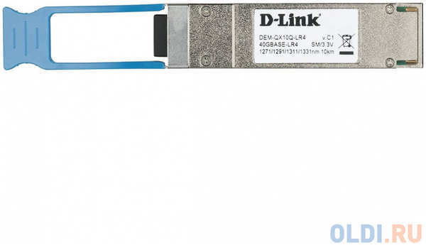 Трансивер D-Link QX10Q-LR4/B1A Трансивер QSFP+ с 1 портом 40GBase-LR4 для одномодового оптического кабеля (до 10 км) (454141) 4346845571