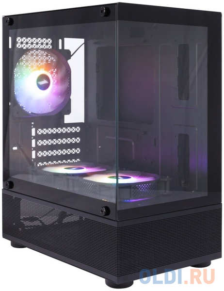 1STPLAYER MIKU Mi2-A / mATX / 3x120mm LED fans / Mi2-A-BK-2F1R-1F1