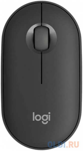 Мышь Logitech Pebble M350S графитовый оптическая (1000dpi) silent беспроводная BT/Radio USB (2but) 4346847336