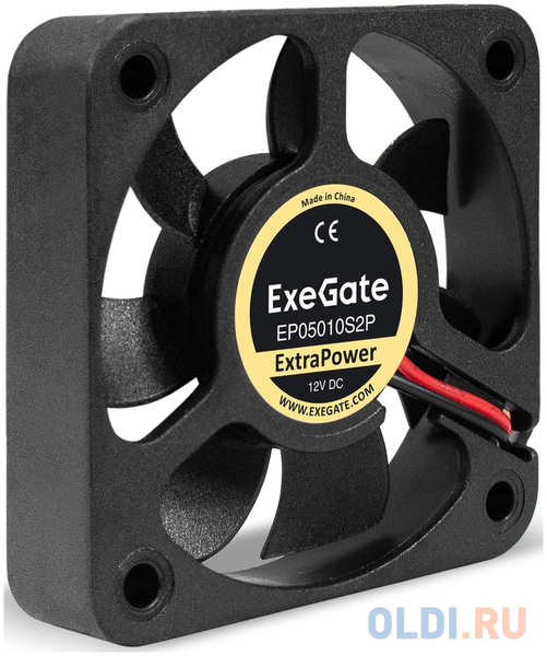 Вентилятор 12В DC ExeGate ExtraPower EP05010S2P (50x50x10 мм, Sleeve bearing (подшипник скольжения), 2pin, 6500RPM, 36dBA) 4346849527