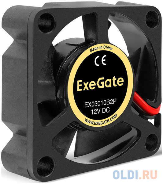 Вентилятор 12В DC ExeGate EX03010B2P (30x30x10 мм, 2-Ball (двойной шарикоподшипник), 2pin, 10500RPM, 29,5dBA) 4346849578