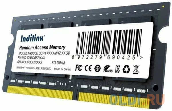 Оперативная память для ноутбука Indillinx IND-ID4N26SP16X SO-DIMM 16Gb DDR4 2666 MHz IND-ID4N26SP16X 4346861201