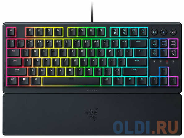 Клавиатура Razer Ornata V3 Tenkeyless механическая USB Multimedia for gamer LED (подставка для запястий) (RZ03-04881600-R3R1)