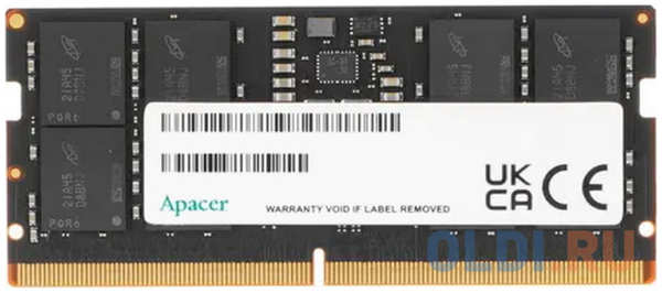 Apacer DDR5 32GB 4800MHz SO-DIMM (PC5-38400) CL40 1.1V (Retail) 2048*8 3 years (AS32GHB48CTBBGH/FS.32G2A.PTH) 4346862801