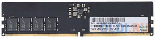 Оперативная память для компьютера Apacer AU32GHB48CTBBGH DIMM 32Gb DDR5 4800 MHz AU32GHB48CTBBGH