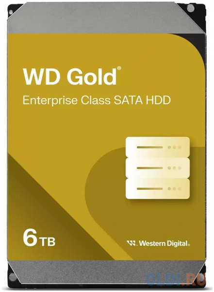 Western Digital Жесткий диск WD SATA-III 6TB WD6004FRYZ Desktop Gold 512E (7200rpm) 256Mb 3.5″ 4346863659