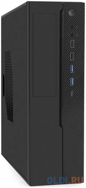 Корпус Desktop ExeGate MI-641-01С-TPS350 (mini-ITX/mATX, БП TPS350 с вент. 8см, 2*USB+2*USB3.0+TypeC, HD аудио, черный) 4346863824