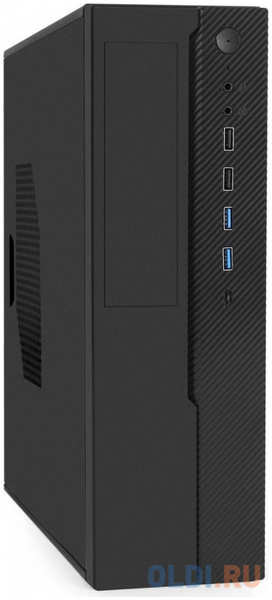 Корпус Desktop ExeGate MI-641-01 (mini-ITX/mATX, без БП, 2*USB+2*USB3.0, HD аудио, черный) 4346863871