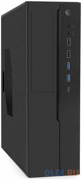 Корпус Desktop ExeGate MI-641-01С (mini-ITX/mATX, без БП, 2*USB+2*USB3.0+TypeC, HD аудио, )