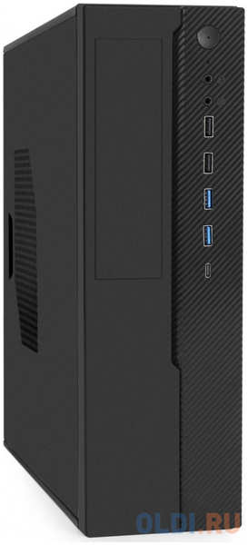 Корпус Desktop ExeGate MI-641-01С-TPS300 (mini-ITX/mATX, БП TPS300 с вент. 8см, 2*USB+2*USB3.0+TypeC, HD аудио, черный) 4346863875