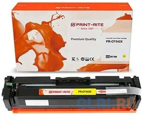 Картридж лазерный Print-Rite TFHB34YPU1J PR-CF542X CF542X (2500стр.) для HP LJ M254dw/M280nw/M281fdn MF642Cdw/MF641Cw/MF643Cdw/MF644Cdw/LBP621C