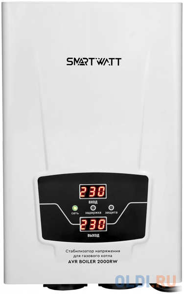 Стабилизатор напряжения для газового котла SMARTWATT AVR BOILER 2000RW (140W - 260W, 2000VA, 2 кВт, 50 Гц, розеток - 2 4346865883