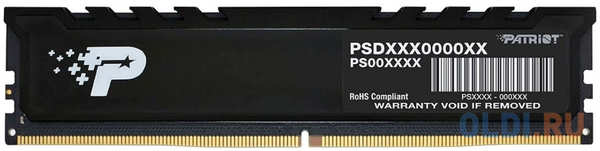 Оперативная память для компьютера Patriot Signature Premium DIMM 16Gb DDR5 4800 MHz PSP516G480081H1 4346866924