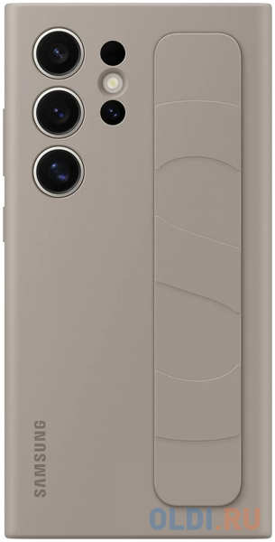 Чехол (клип-кейс) Samsung для Samsung Galaxy S24 Ultra Standing Grip Case S24 Ultra серо-коричневый (EF-GS928CUEGRU) 4346866963
