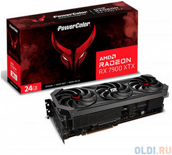 Видеокарта PowerColor RX7900XTX Devil 24GB GDDR6 384bit 3xDP HDMI 3FAN RTL