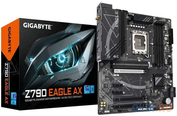 Материнская плата Gigabyte Z790 EAGLE AX Soc-1700 Intel Z790 4xDDR5 ATX AC`97 8ch(7.1) 2.5Gg RAID+HDMI+DP 4346867124