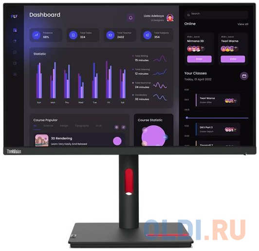 Монитор 23.8″ Lenovo ThinkVision T24i-30