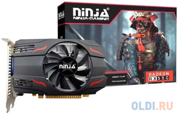 SINOTEX Ninja Видеокарта Ninja (Sinotex) RX550 8GB GDDR5 128-bit DVI HDMI DP 1FAN RTL