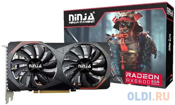 SINOTEX Ninja Видеокарта Ninja (Sinotex) RX6600 8G GDDR6 128BIT 3xDP HDMI 2FAN RTL 4346871066