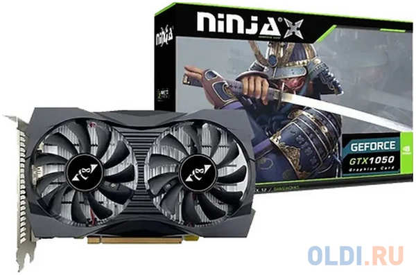 SINOTEX Ninja Видеокарта Ninja (Sinotex) GTX1050 4G GDDR5 128BIT DVI DP HDMI 2FAN RTL 4346871081