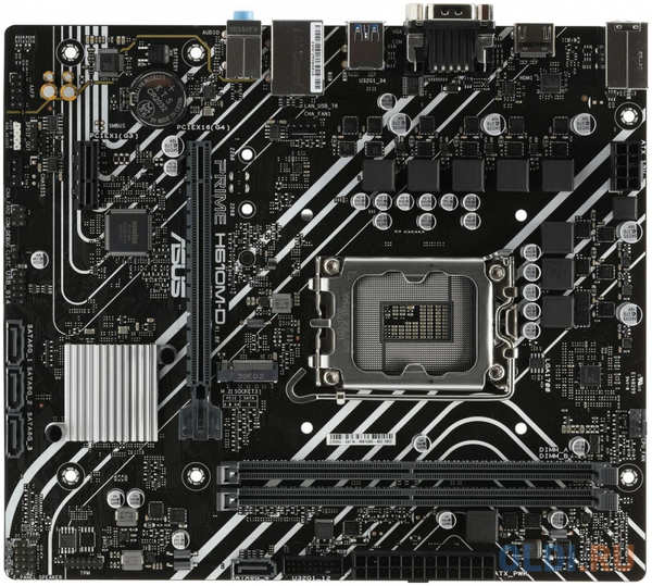 Материнская плата Asus PRIME H610M-D (Soc-1700, Intel H610, 2xDDR5, mATX, GbLAN+VGA+HDMI) (90MB1G80-M0EAY0) 4346871714