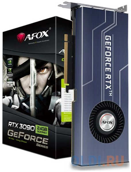 Видеокарта Afox RTX3090 24GB GDDR6X 384bit 3xDP HDMI BLOWER RTL 4346871767