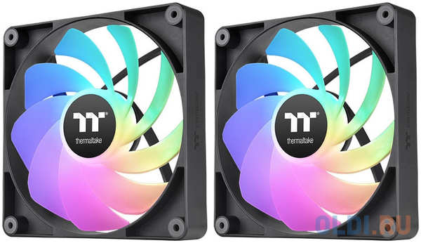 Вентилятор для корпуса Thermaltake CT120 Sync Reverse ARGB 120х120x25 черный 4-pin 31.2дБ (упак.:2шт) (CL-F173-PL12SW-A) Ret 4346871999