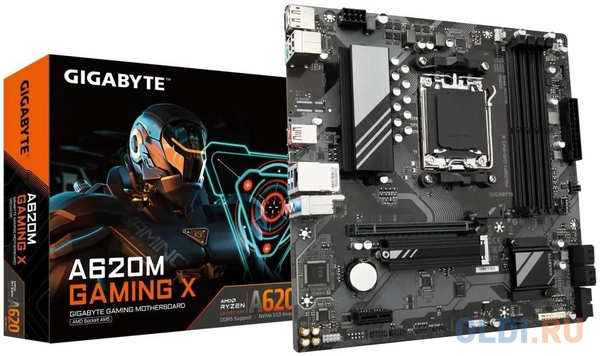 GIGABYTE A620M GAMING X, AM5, A620, 4*DDR5, 4*SATA, 1*M.2, 2*USB 3.2, 2*USB 2.0, Type-C, 1*PCIx16, 1*PCIx1, DP+HDMI, mATX 4346872646