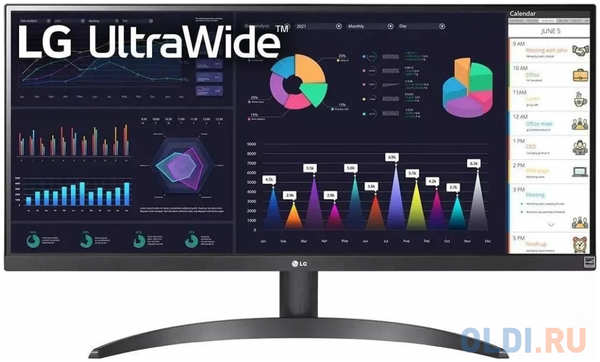 Монитор LG 29″ UltraWide 29WQ500-B черный IPS LED 21:9 HDMI матовая 1000:1 250cd 178гр/178гр 2560x1080 100Hz FreeSync DP FHD 4.5кг 4346872653