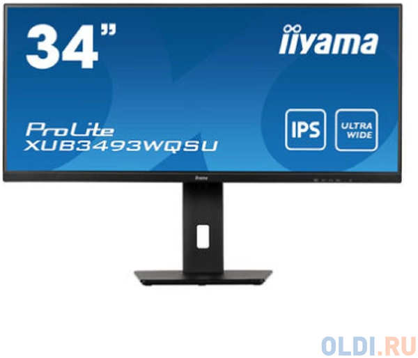 LCD IIYAMA 34″ XUB3493WQSU-B5 {IPS 3440x1440 75Hz 4ms 400cd 8bit 2xHDMI2.0 DisplayPort1.2 2xUSB3.0 HAS Pivot 2x5W VESA} 4346874004