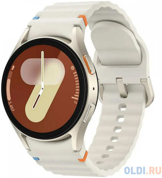 Умные часы Samsung Galaxy Watch 7 LTE 40мм 1.3″ Super AMOLED корп.б.зол рем.бел.золотой 4346874040