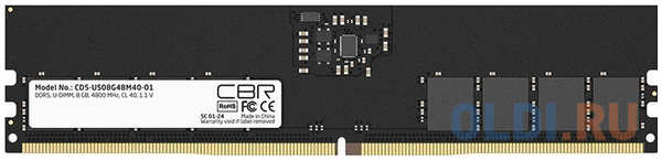 Оперативная память для компьютера CBR CD5-US08G48M40-01 DIMM 8Gb DDR5 4800 MHz CD5-US08G48M40-01 4346876352