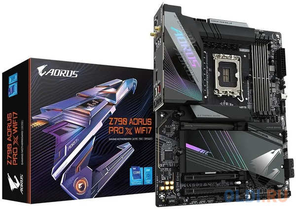 Материнская плата Gigabyte Z790 AORUS PRO X WIFI7 Soc-1700 Intel Z790 4xDDR5 ATX AC`97 8ch(7.1) 5Gigabit RAID+HDMI+DP 4346876683