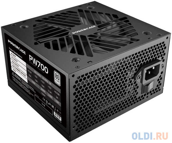 Powercase PW700 (80 Plus, ATX 2.31, 700W, APFC, DC-DC, 120mm Fan) / PS-700W-DC 4346876695