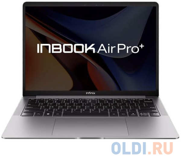 Ноутбук/ Infinix Inbook Air Pro+_XL434 14″(2880x1800 OLED)/Intel Core i5 1334U(1.3Ghz)/16384Mb/512SSDGb/noDVD/Int:Intel Iris Xe Graphics/BT/WiFi 4346876766