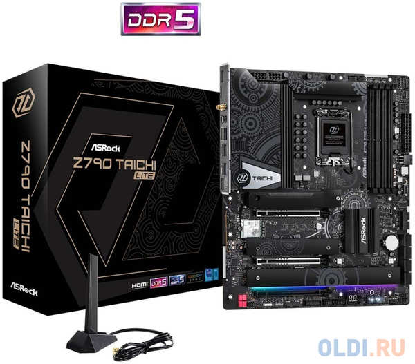 ASROCK Z790 TAICHI, LGA1700, Z790, 4*DDR5, 8*SATA, 6*M.2, 12*USB 3.2, 6*USB 2.0, Type-C, 2*PCIx16, 1*PCIx1, 1*M.2 (Key E), ATX