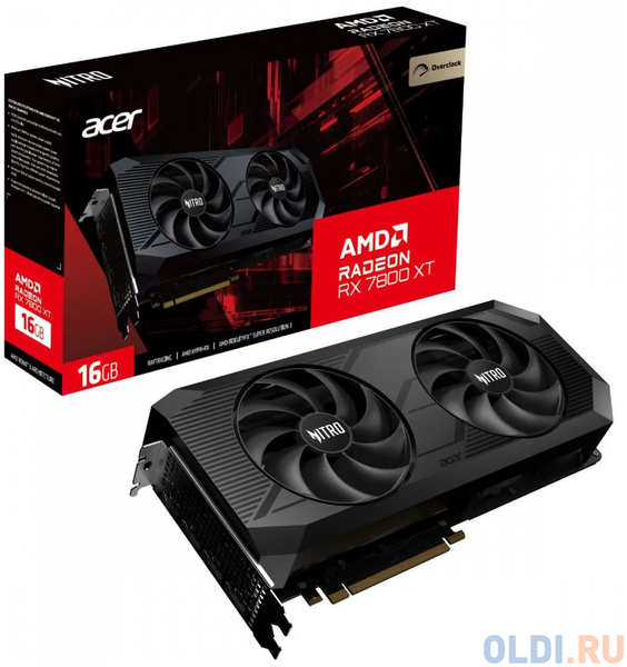 Видеокарта Acer RX7800XT NITRO OC 16GB GDDR6 256bit 3xDP HDMI 2FAN RTL 4346878060