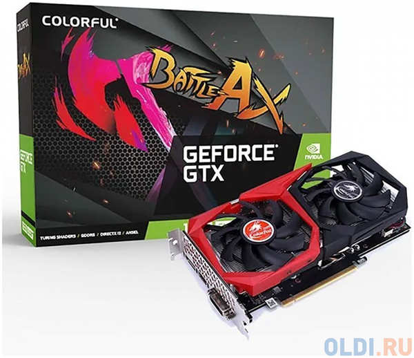 COLORFUL BANDS Видеокарта Colorful GTX 1650 EX 4GD6-V 4GB GDDR6 128bit DVI PD HDMI 2FAN RTL