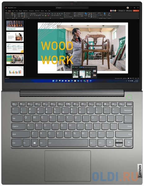 Ноутбук Lenovo Thinkbook 14 G4 IAP Core i5 1235U 16Gb SSD512Gb Intel Iris Xe graphics 14″ TN FHD (1920x1080) noOS grey WiFi BT Cam Bag (21DHA16LI 4346878683