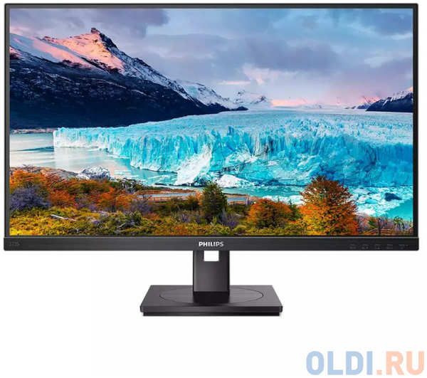 Philips Монитор LCD 27'' 16:9 1920х1080(FHD) IPS, nonGLARE, 75 Hz, 300 cd/m2, H178°/V178°, 1000:1, 50М:1, 16.7M, 4ms, HDMI, DP, USB-C, Height adj, P 4346878810