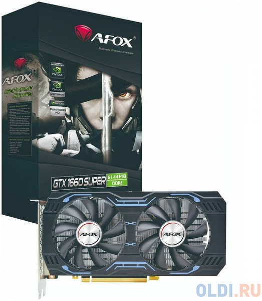 Видеокарта Afox GTX1660 SUPER 6GB GDDR6 192bit DVI DP HDMI 2FAN RTL AF1660S-6144D6H1-V4 4346878853